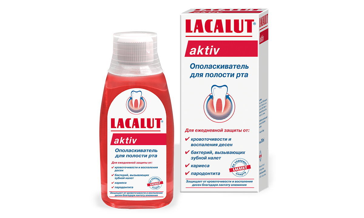 LACALUT<sup>®</sup> aktiv Ополаскиватель для полости рта