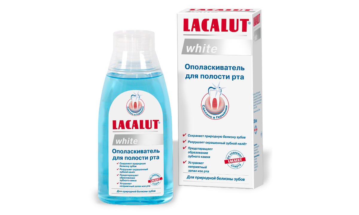 LACALUT<sup>®</sup> white Ополаскиватель для полости рта