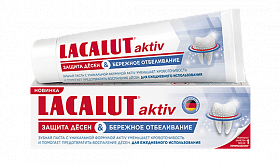 LACALUT<sup>®</sup> aktiv защита десен и бережное отбеливание